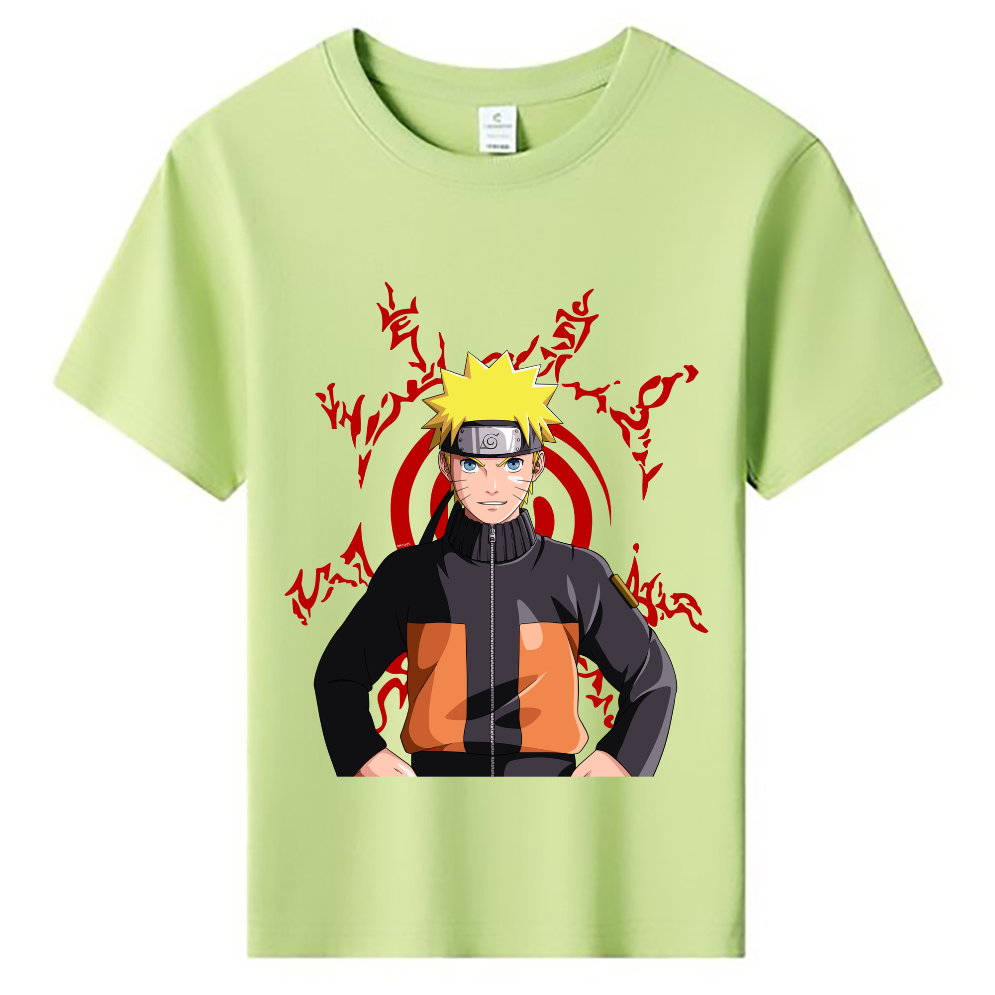 （画像用） NARUTO -ナルト- うずまき ナルト Uzumaki Naruto 綿100％キッズTシャツ（フロントプリント）